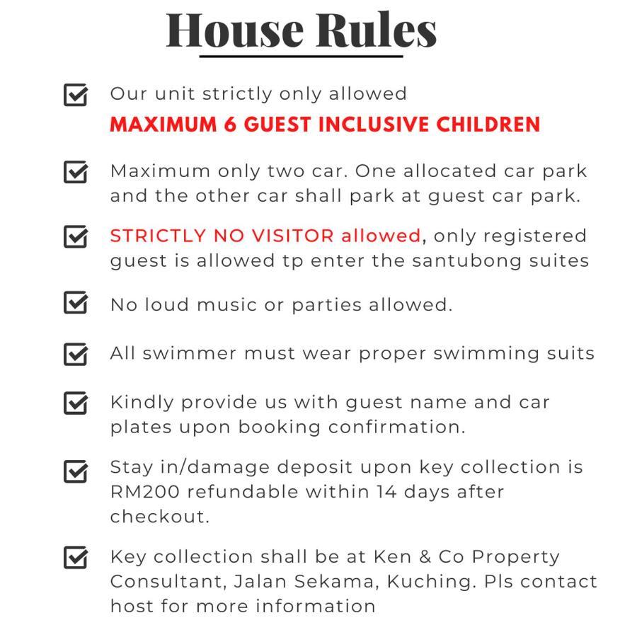 Santubong Suites B Just Like Home Damai Kuching Exterior photo